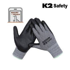 K2 세이프티 하이터치1 (NBR장갑) (멜란지다크그레이) 최가도매몰 사업자를 위한 도매몰 | 안전화 산업안전용품 도매