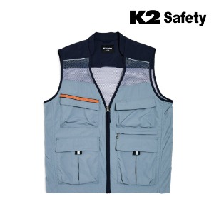 K2 세이프티 21VE-614R 조끼 (그레이) 최가도매몰 사업자를 위한 도매몰 | 안전화 산업안전용품 도매